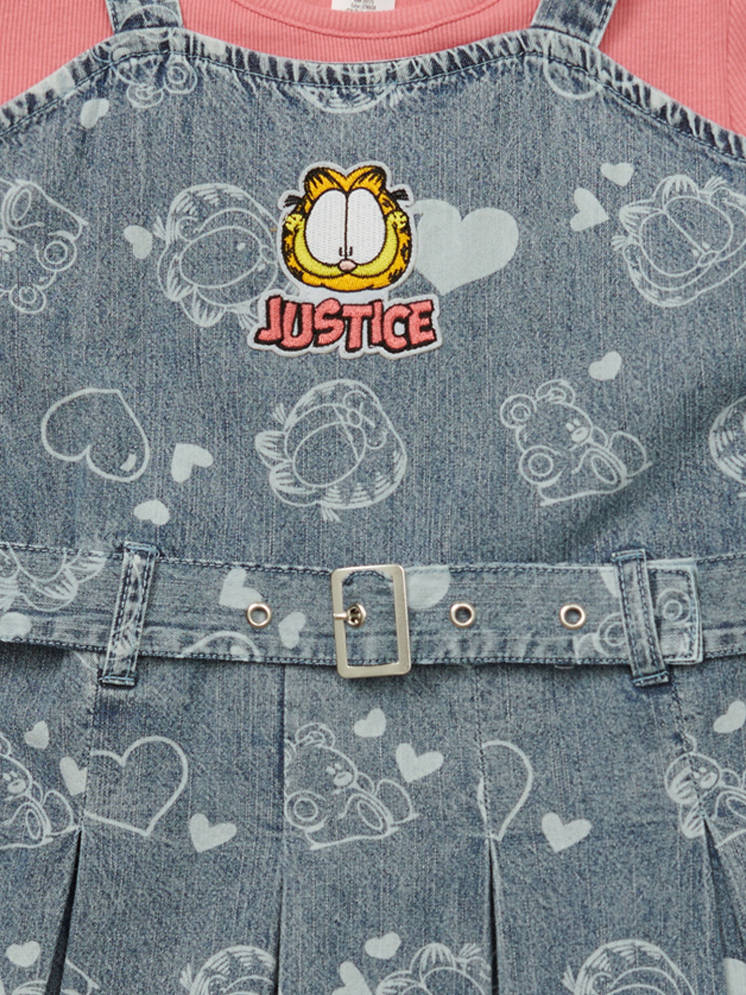 Justice x Garfield Girls Denim Dress, Sizes XS - XLP