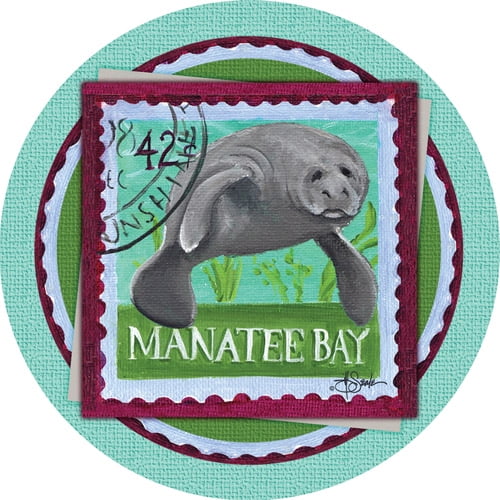 Thirstystone Occasions Drink Coasters, Manatee