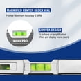 thumbnail image 4 of Torpedo Level WORKPRO de 25 cm con 3 burbujas de 45°/90°/180° plateado/blanco/azul, 4 of 8