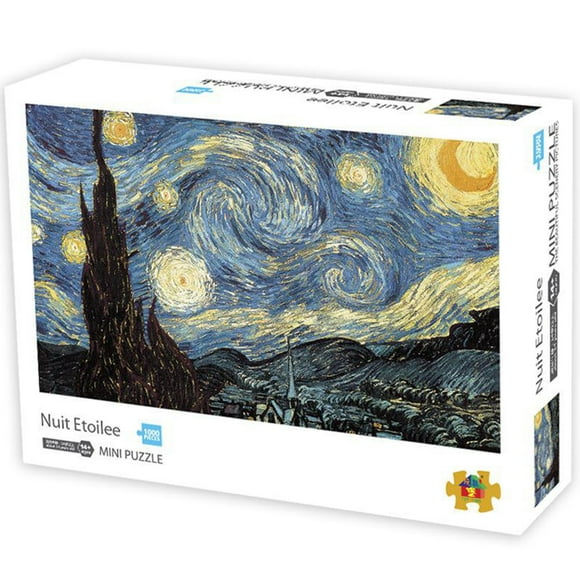 Qiaoxi 1000 Pcs Mini Puzzles Painting Challenge Paper Puzzles DIY Decompression Toy