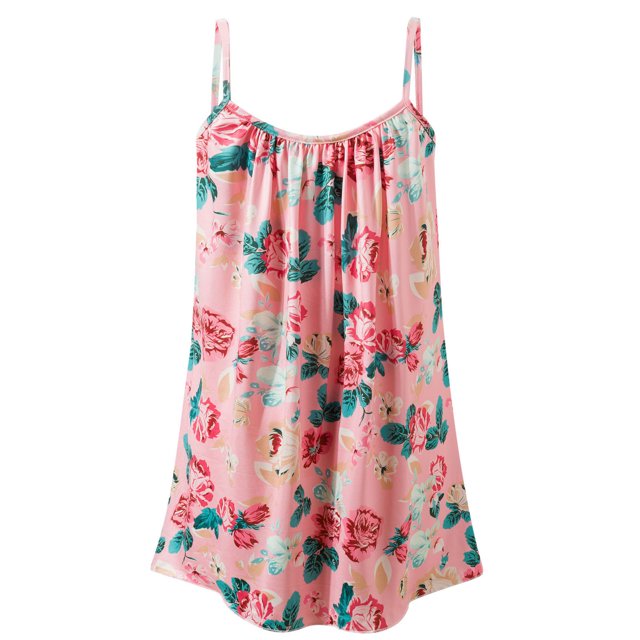 Fridja Robe Débardeur Ample Sans Manches à Rayures et Col en V pour Femmes