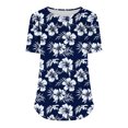 thumbnail image 4 of Women Summer Tops With Sleeves Tshirts Shirts Graphic Oversized Summer Clothes for Women 2025 Vacation Trendy, 4 of 6