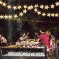 thumbnail image 2 of Luces solares de hadas para exteriores, 23 pies, 50 LED, impermeables, luces de hadas solares, decoración de jardín con forma de estrella, boda, balcón, patio, decoración navideña para, 2 of 5