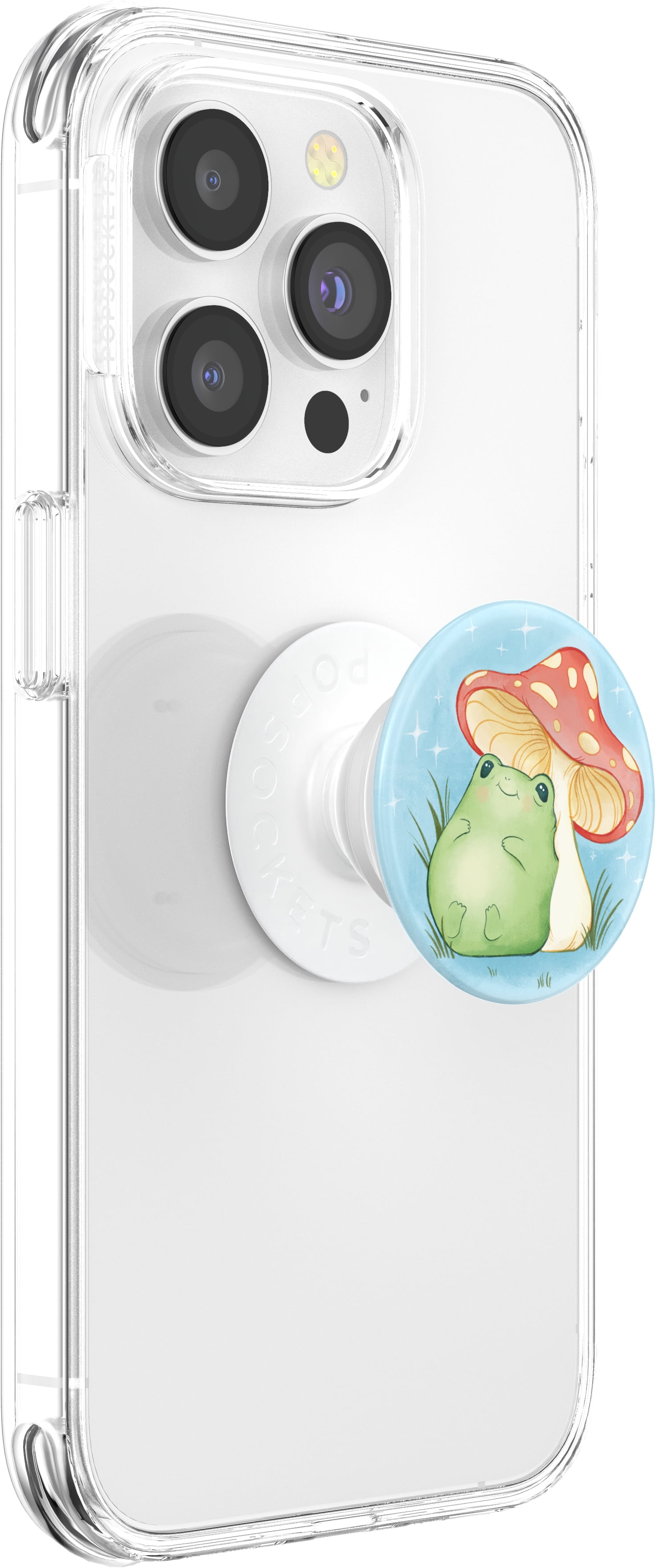 PopSockets Adhesive Phone Grip with Expandable Kickstand and swappable top- Green Sleepy Frog