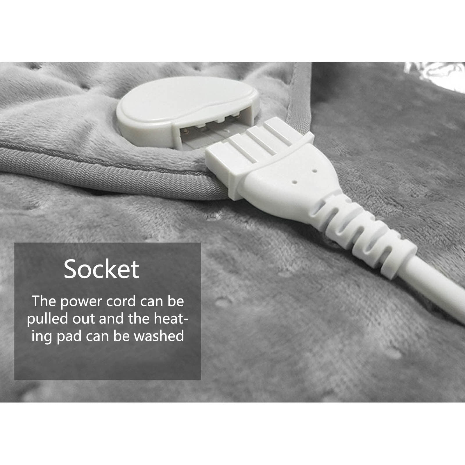 Uscallm Usb Heating Shawl Pad, Electric Heating Pad 6 Temperature Settings, Portable Heating Pad for Back Pain Relief, Fast Heating Pad Electric Blanket, Large Heating Pad for Home Office Use