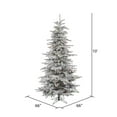 thumbnail image 3 of Vickerman 10' Flocked Sierra Fir Slim Artificial Christmas Tree, 1100 Multi-Colored LED lights, 3 of 5