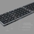 thumbnail image 4 of Foldable BT Wireless Keyboard Portable Keyboard Pocket-size Keyboard Support Android Windows IOS Smartphone and Tablet Grey, 4 of 5