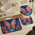thumbnail image 6 of Wildflowers Butterfly Shower Curtain Sets with Rugs 4 Piece Rustic, 6 of 8