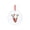 VV, variant on LSLJS Christmas Tree Hanging Ornaments English Letter Pendant 3.15" Acrylic Flat Alphabet with Reindeer Baubles Xmas Theme Car Rearview Mirror Pendant Christmas Decorations