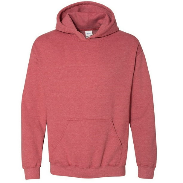 Gildan - Sudadera con capucha Modelo Heavy Blend Unisex niños niñas (Escarlata Jaspeado)