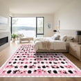 thumbnail image 3 of ODIKA 8'x10' Machine Washable Non-Slip Area Rug, Contemporary Pink High Traffic Rug, Pink, 1036916, 3 of 7
