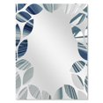 thumbnail image 2 of DESIGN ART Designart 'Blue 3D Textured Art' Abstract Printed Wall Mirror 24in.x32in., 2 of 4