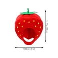 thumbnail image 4 of FELTECHELECTR 1 pieza de sombrero de fresa dulce con capucha de frutas para fiesta, disfraz de cosplay, accesorio para fotos, 4 of 5