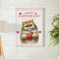 thumbnail image 2 of Happy Valentine's Day Persian Brings Love Heart Vertical Matte Canvas Poster Cat Lover Kitten Owner Gifts Wall Art Home Decor - 02028, 2 of 5