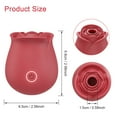 thumbnail image 3 of XBONP Rose Toys for Women, Sucking Vibrator with 10 Modes, Rechargeable Sucking Toys for Women Red, 3 of 6