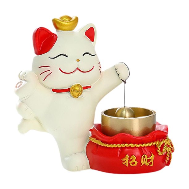 Lucky Cat Door Bell Dimensor Decoración de la pared Funny Decoration Casa de viento para la casa Nevera de regalo de regalo Estilo a