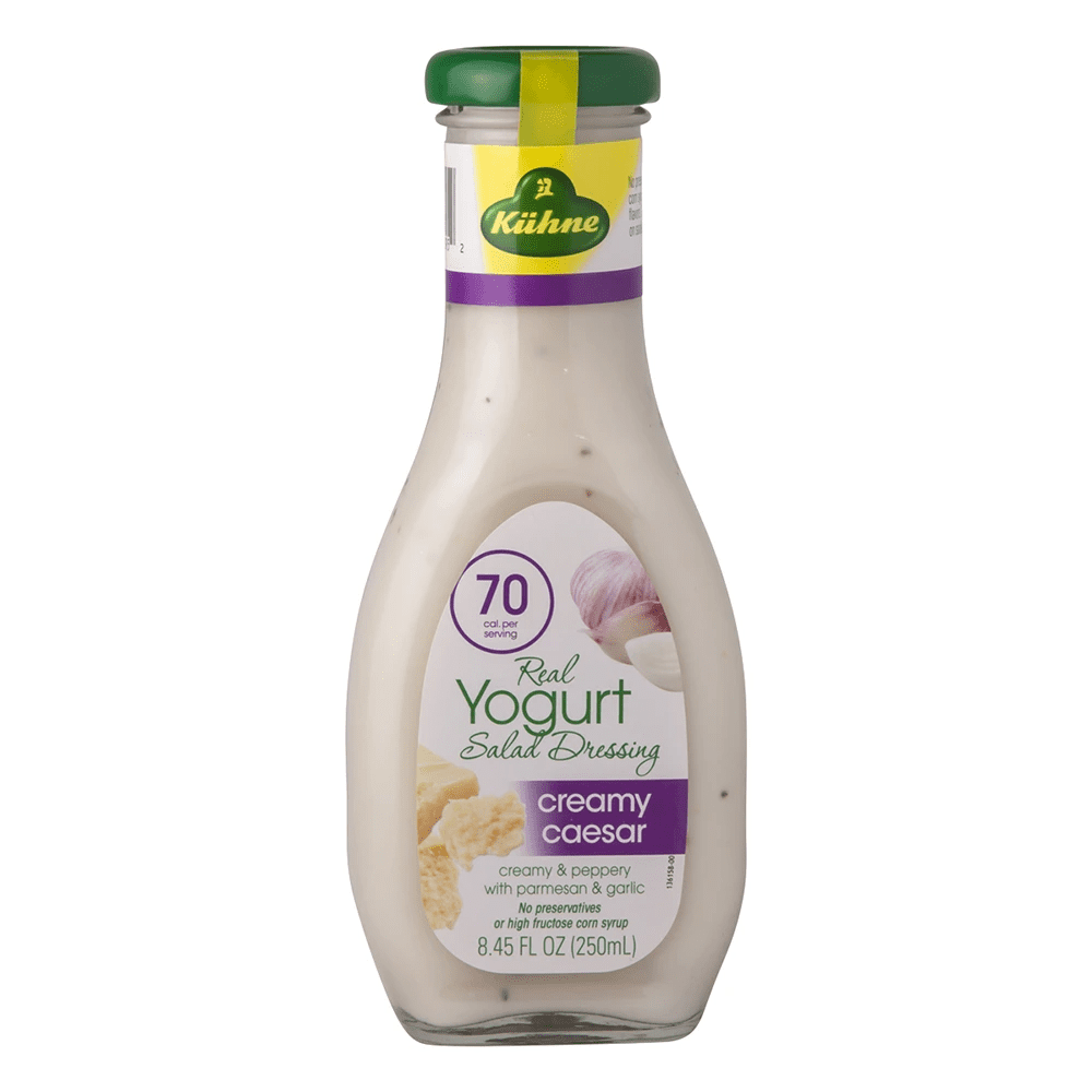 Kuhne Real Yogurt Creamy Caesar Salad Dressing, 8.45 oz [Pack of 8