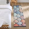 thumbnail image 3 of Yayeee Runner Rug for Bedroom 2'x6' Machine Washable Hallway Non Slip Mat, Blue Art Pattern, 3 of 8