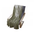 thumbnail image 4 of Nature Soft Flannel Fleece Throw Blanket, Woodcut Style Landscape Image with Trees and Mountain at the Background, Cozy Plush for Indoor and Outdoor Use, 50" x 70", Army Green and White, by Ambesonne, 4 of 6