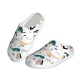 thumbnail image 2 of Wukai Cute Whale Print Women's Indoor Bedroom Slipper Slip On Shoes, Unisex House Shoes with Anti-Skid Sole for Men, Gift for Women Men-35/36, 2 of 7