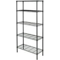 thumbnail image 2 of IM Beauty 5-Tier Wire Shelving Adjustable Shelves Unit Metal Storage Rack for Laundry Bathroom Kitchen Pantry Closet Organization Black, 2 of 6