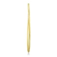 thumbnail image 4 of Wellingsale Ladies 14k Yellow Gold Polished Diamond Cut Satin 1.5mm Endless Hoop Earrings (55 x 55 mm), 4 of 7