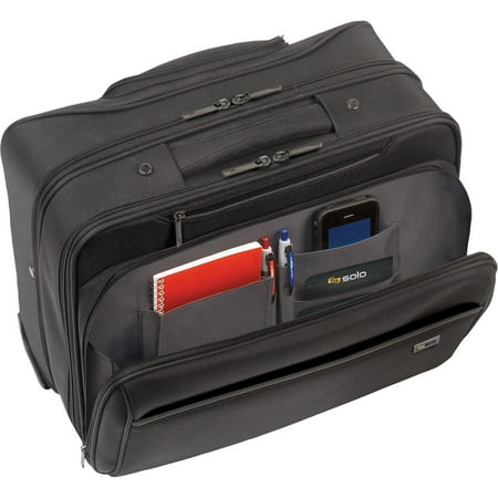 solo New York - Sterling Overnight Rolling Laptop Case - Black