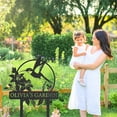 thumbnail image 3 of KAINSY Custom Metal Garden Sign, Personalized Name Sign for Garden, Hummingbird Yard Decor, Outdoor Gardening Home Sign, Garden Stake Gifts for Plant Lovers(10inches), 3 of 9