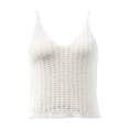 thumbnail image 1 of Ropa Playa Ocean Pacific para Mujer Blusa Corta Tejida Sin Manga Cuello V Blanco Talla G, 1 of 4
