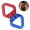Red & Blue, variant on Micro Rotator Safety Rotational Device Hanging Accessory for Rock Climbing, Hanging Hammock, Web Tree Swing, Aerial Dance, Children's Swing Spinner Hanger,Pure black
