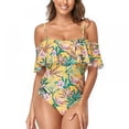 thumbnail image 2 of New Women's One piece Swimsuit Sexy-Print Pattern Open Back Adjustable Shoulder Strap, 2 of 4