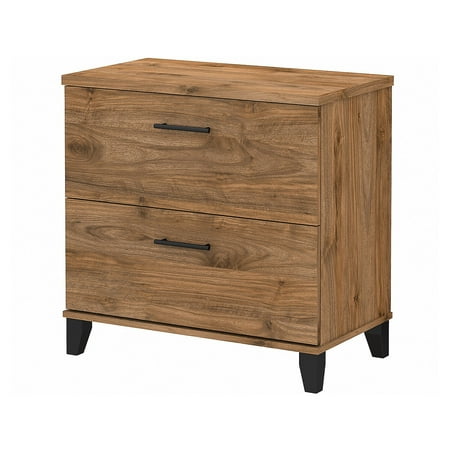 UPC: 0042976134051 | Bush Furniture Somerset Lateral File Cabinet  2 Drawer  Fresh Walnut