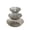 Gray-GY Home Decor, variant on karymi 3 Tier Fruit Bowl for Kitchen Counter, 12.2x9.6x9.6 Inch Removable Plastic Fruit Basket, Tiered Storage Organizer for Vegetables Snacks Bread Spices Bedroom Decor
