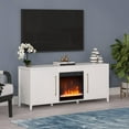 thumbnail image 6 of Evelyn&Zoe Jasper Rectangular TV Stand with Crystal Fireplace for TV's up to 65", White, 6 of 7