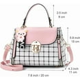 thumbnail image 4 of Vongem Small Purses and Handbags for Women Fashion Crossbody Bag Lightweight Shoulder Bag Plaid Pattern Satchel, 4 of 6