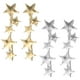 thumbnail image 3 of 2 pares Pendientes de estribles Pendientes de oretes de rastreadores Minimalistas Joyas Star Earper, 3 of 6