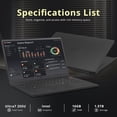 thumbnail image 3 of LG Gram 15.6" FHD Anti-Glare Touch Laptop, Intel Ultra 7 255U, 16GB DDR5, 1.5TB Storage (512GB SSD+1TB Docking Station), Intel Graphics, Copilot+ PC, Number Pad, HD Webcam, Wi-Fi 6, Win 11, Black, 3 of 9