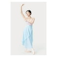 thumbnail image 6 of Women Long Chiffon Ballet Skirt Black Dance Wrap Skirts With Adjustable Tie, Semi-sheer, 6 of 9