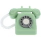 thumbnail image 1 of KAKOWELY Mini teléfono de casa de muñecas, decoración vintage, modelo de teléfono, figura de teléfono, 1 of 5