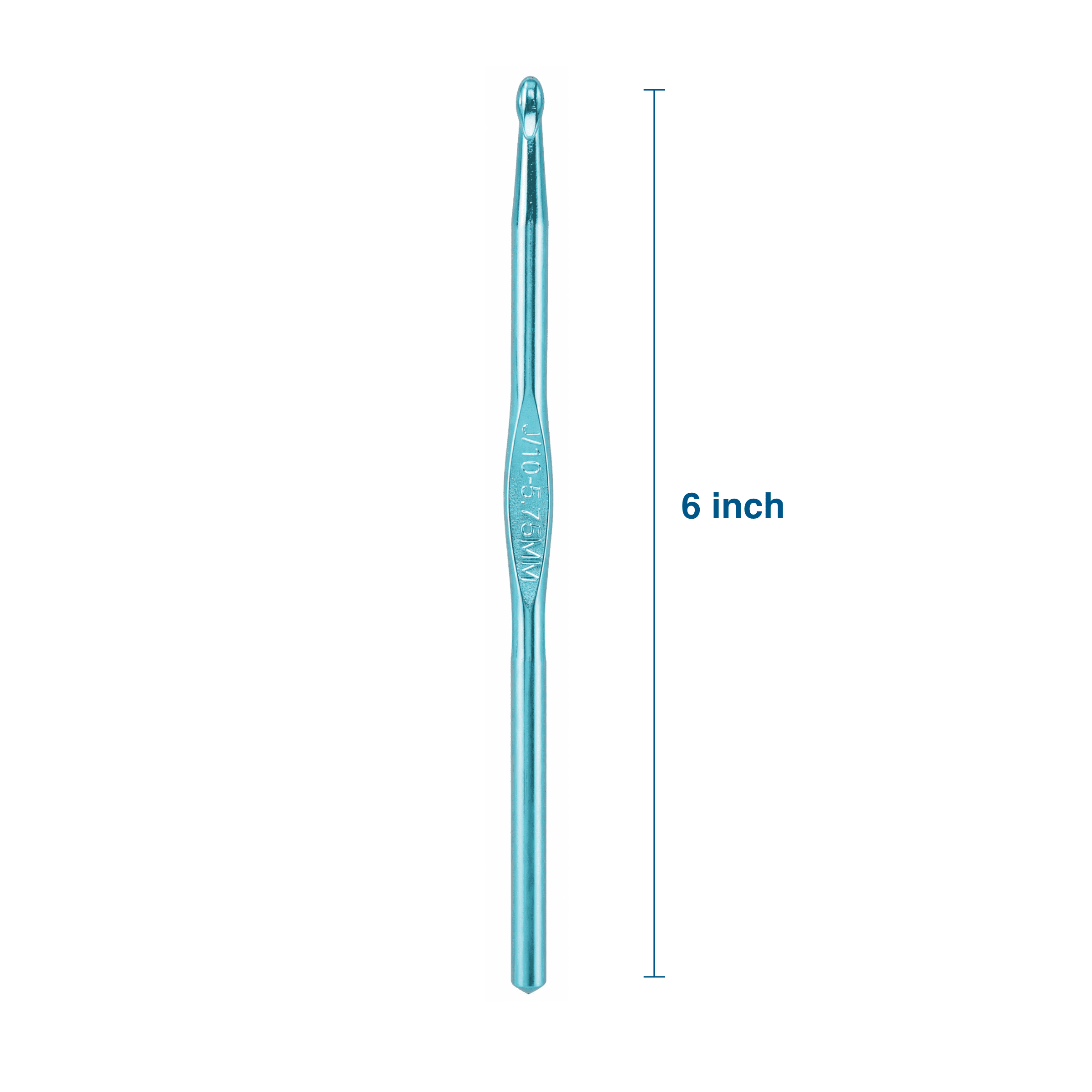 Hello Hobby Aluminum Crochet Hook, Size J, 5.75 mm
