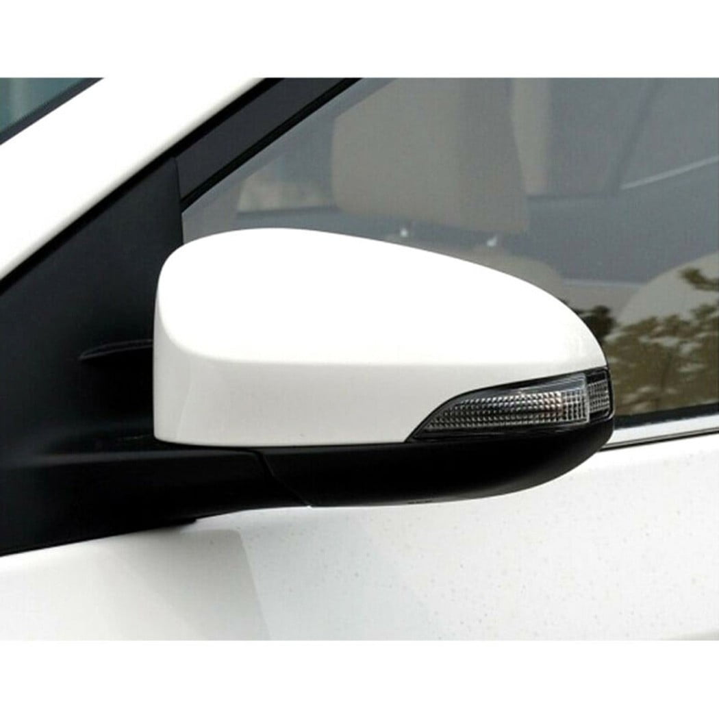 Rearview Mirror Cover White Driver For 