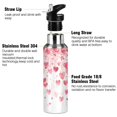 thumbnail image 3 of ALAZA Hearts Water Bottle Insulated Flask Stainless Steel Straw Lid 20 oz, 3 of 6