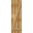 thumbnail image 5 of 16 1/8"W X 51"H Timbercraft Three 5 3/8" Boards Joined Board-N-Batten Shutters W/Z-Bar, Rough Sawn Western Red Cedar (Per Pair), 5 of 13