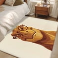 thumbnail image 4 of Area Rugs for Living Room Bedroom, Brown Dinosaurs 4'x6' Rug Washable Carpet Runner Indoor Outdoor, Funny Animals Modern Art Non Slip Accent Floor Mats Rug for Kitchen, Office, 4 of 8
