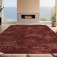 thumbnail image 2 of Design&I 2'x3' Washable Throw Rug Low Profile Daily Traffic Ready Accent Boho Abstract Distressed Tonal Faded Plush Minimalist Detailing Solid Flowing for Hallway, Laundry Room, 2 of 7