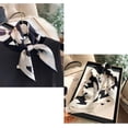 thumbnail image 2 of CAILDANL Women's 100% Pure Mulberry Silk Small Square Scarf - Neckerchief Women - Silk Headscarf - 21" x 21", 2 of 6