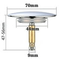 thumbnail image 2 of Tapón de baño, 70 mm, con doble junta, regulable en altura, universal, 2 of 4