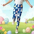 thumbnail image 4 of oqasdz Easter Print Girls' Athletic Leggings Fashion Stretch Pants for Toddler Kids Playwear Loose Soft Casual Outdoor, 4 of 5