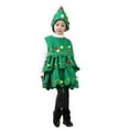 thumbnail image 5 of Mercatoo Christmas Tree Child Clothing Outfit Toddler Girls Xmas Tree Dress And Hat 𝐂osplay Dress Up Gifts Baby Girls Clothes Set, 5 of 5
