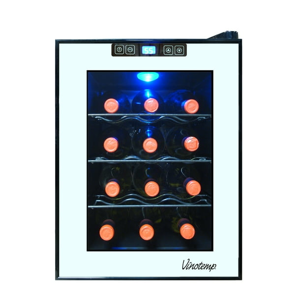 Vinotemp 12Bottle Mirrored Thermoelectric Wine Cooler